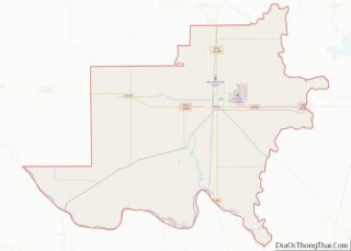 Map of Jackson County, Oklahoma