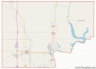 Map of Kay County, Oklahoma