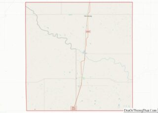 Map of Kingfisher County, Oklahoma