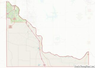 Map of McClain County, Oklahoma