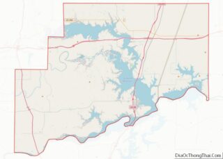 Map of McIntosh County, Oklahoma