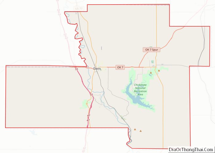 Map of Murray County