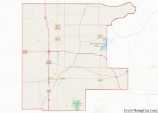 Map of Noble County, Oklahoma