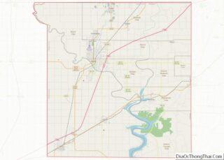 Map of Ottawa County, Oklahoma