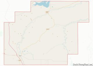 Map of Pushmataha County, Oklahoma