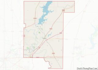 Map of Rogers County, Oklahoma