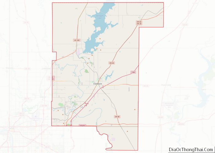 Map of Rogers County