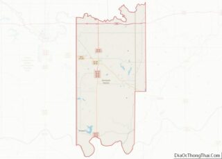 Map of Seminole County, Oklahoma