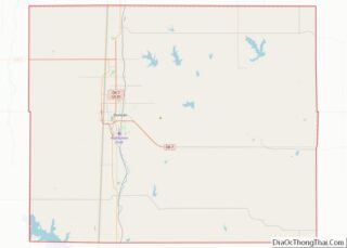 Map of Stephens County, Oklahoma