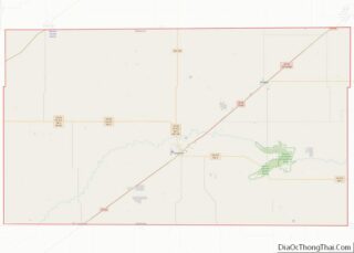 Map of Texas County, Oklahoma