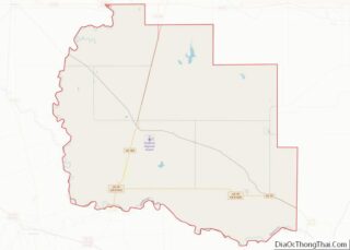 Map of Tillman County, Oklahoma