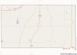 Map of Washita County, Oklahoma