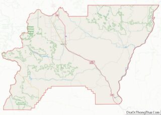 Map of Baker County, Oregon