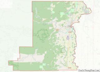 Map of Benton County, Oregon