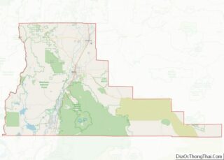 Map of Deschutes County, Oregon