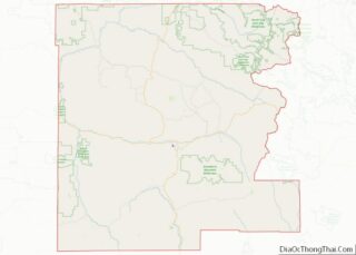 Map of Grant County, Oregon