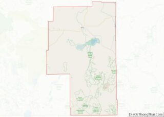 Map of Harney County, Oregon