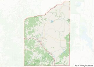 Map of Jackson County, Oregon