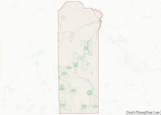 Map of Malheur County, Oregon