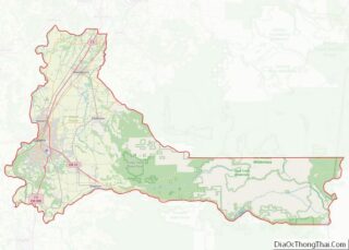 Map of Marion County, Oregon