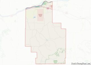 Map of Morrow County, Oregon