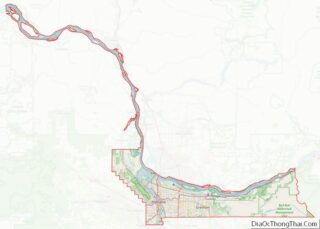 Map of Multnomah County, Oregon