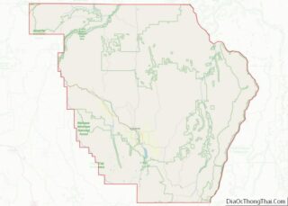 Map of Wallowa County, Oregon