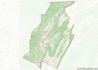 Map of Blair County, Pennsylvania