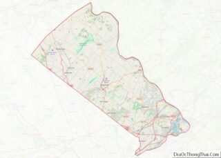 Map of Bucks County, Pennsylvania