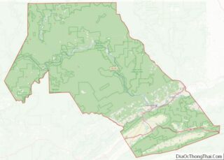 Map of Clinton County, Pennsylvania