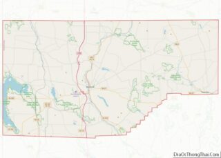 Map of Crawford County, Pennsylvania
