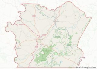 Map of Fayette County, Pennsylvania