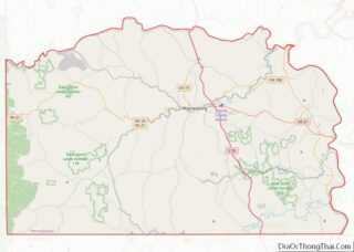 Map of Greene County, Pennsylvania