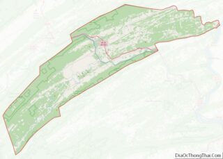 Map of Juniata County, Pennsylvania