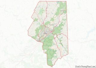 Map of Lackawanna County, Pennsylvania