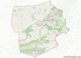 Map of Luzerne County, Pennsylvania