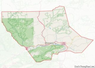 Map of Lycoming County, Pennsylvania