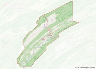 Map of Mifflin County, Pennsylvania