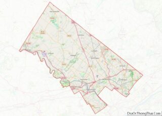 Map of Montgomery County, Pennsylvania