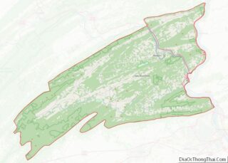 Map of Perry County, Pennsylvania