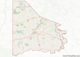 Map of Washington County, Pennsylvania