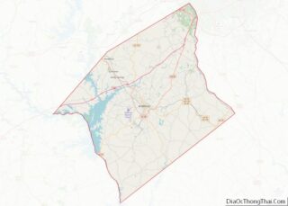 Map of Anderson County, South Carolina