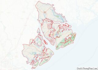 Map of Beaufort County, South Carolina