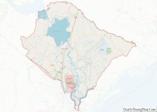 Map of Berkeley County, South Carolina