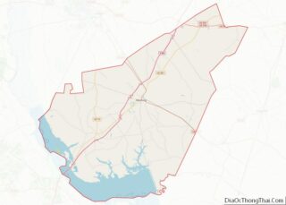 Map of Clarendon County, South Carolina