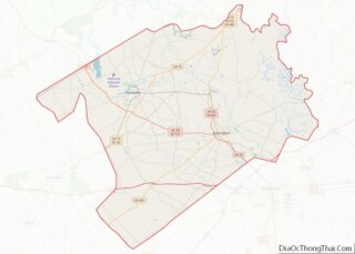 Map of Darlington County, South Carolina