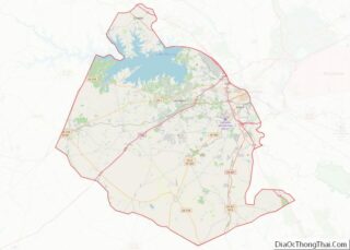 Map of Lexington County, South Carolina