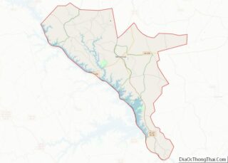 Map of McCormick County, South Carolina