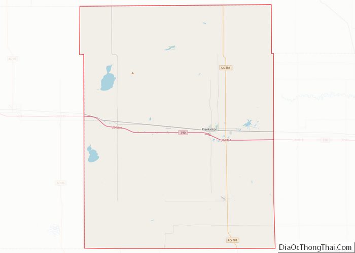 Map of Aurora County