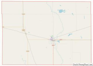 Map of Beadle County, South Dakota